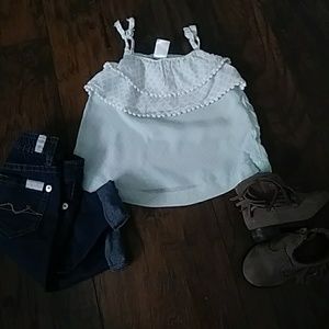 Carters 9 month baby girl tank top blouse